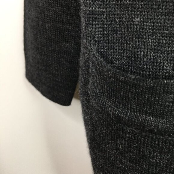 Premier Collection Petites Wool Gray Cardigan - Picture 4 of 8